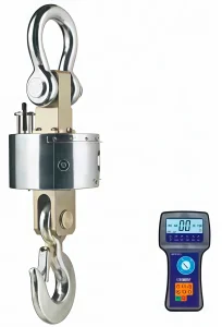 Весы крановые электронные ВРГЖА 1т с инд. на пульте УСИЛЕННЫЕ (сменный аккум.) + поверка